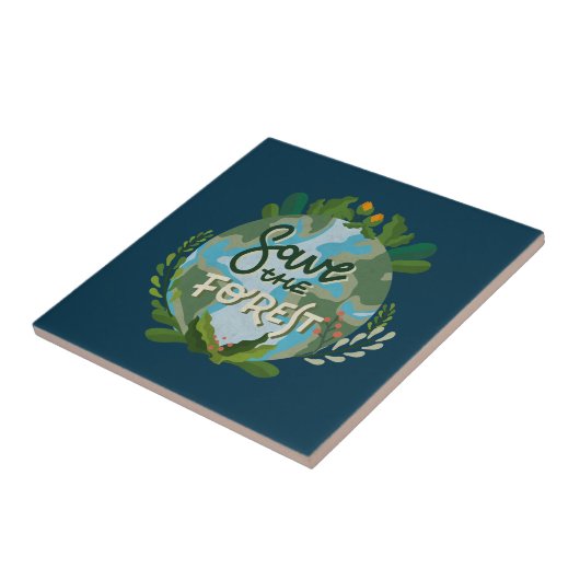 Rett des Waldes Fliese (Seite)