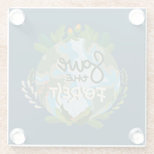 Rett des Waldes Glasuntersetzer (Rückseite)