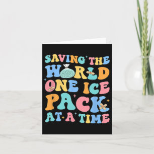 Rett des Welt-One-Ice-Packs bei Time-School-Kranke Karte