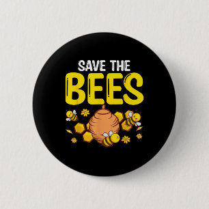 Rett des Weltschutztages für Bienen Button