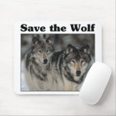 Rett des Wolfs Mousepad (Mit Mouse)