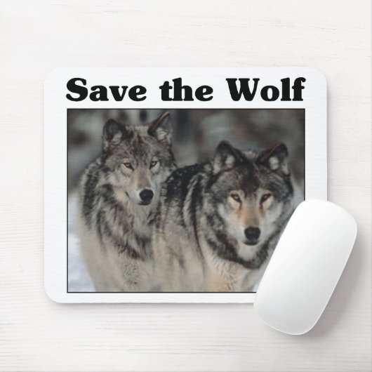 Rett des Wolfs Mousepad (Mit Mouse)