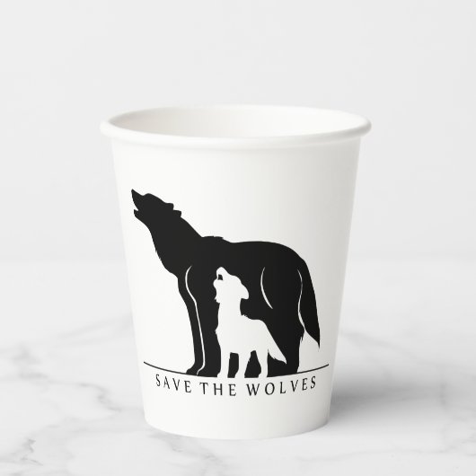 Rett des Wolves Paper Cup Pappbecher (Vorderseite)
