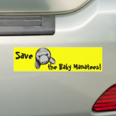 Rett die Baby Manatees! Autoaufkleber (Auf Auto)