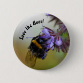"Rett die Bienen!" Abzeichen Button (Vorderseite)