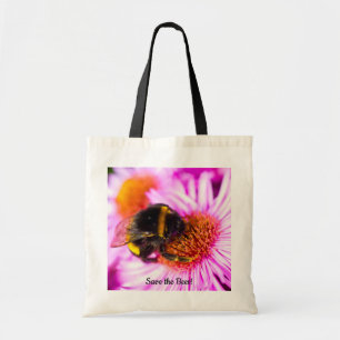 "Rett die Bienen" Biene auf einer Blume Tote Tasch Tragetasche