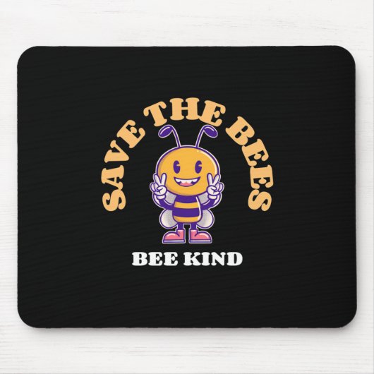 Rett die Bienen freundlich Mousepad (Vorne)