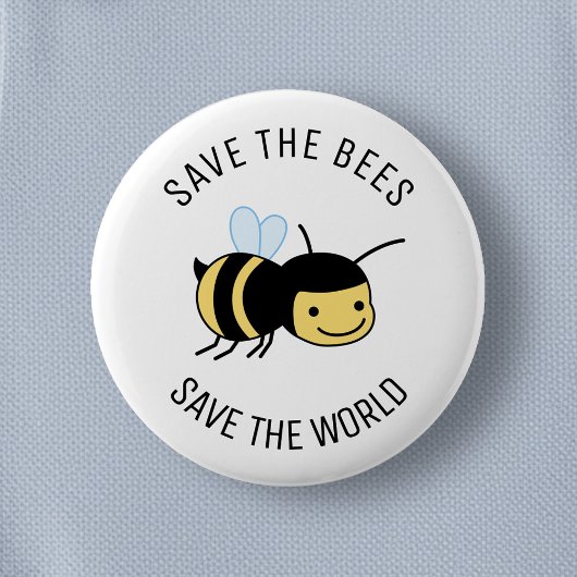 Rett die Bienen, Happy Little Bee Button