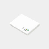 Rett die Bienen, Pflanze mehr Bäume! Post-it Klebezettel (angewinkelt)