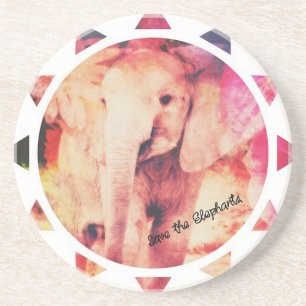 Rett die Elefanten, Baby Elefant Sunshine Untersetzer