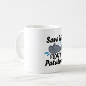 Rett die Floaty Potato / Funny Manate Kaffeetasse (Vorderseite Links)