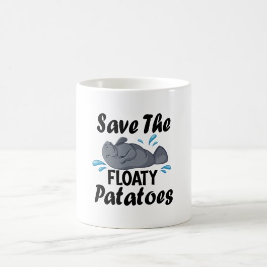 Rett die Floaty Potato / Funny Manate Kaffeetasse (Mittel)