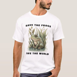 Rett die Frösche Rettete den T - Shirt der Welt