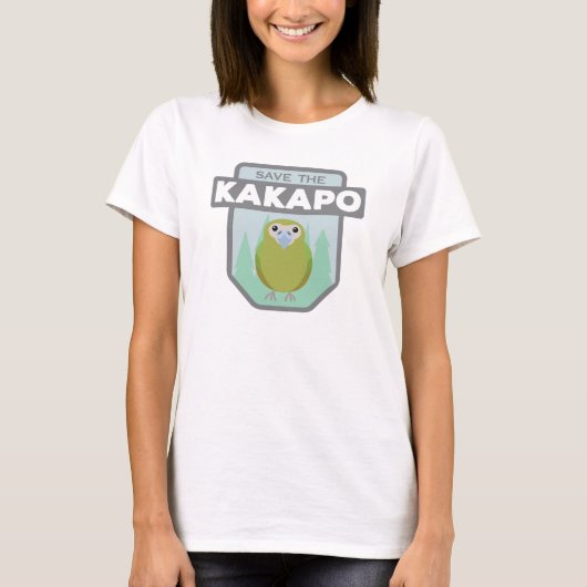 Rett die Kakapo-Frauenspitze T-Shirt (Vorderseite)