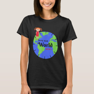 Rett die kleinen Mädchenkämpfe für die Umwelt T-Shirt