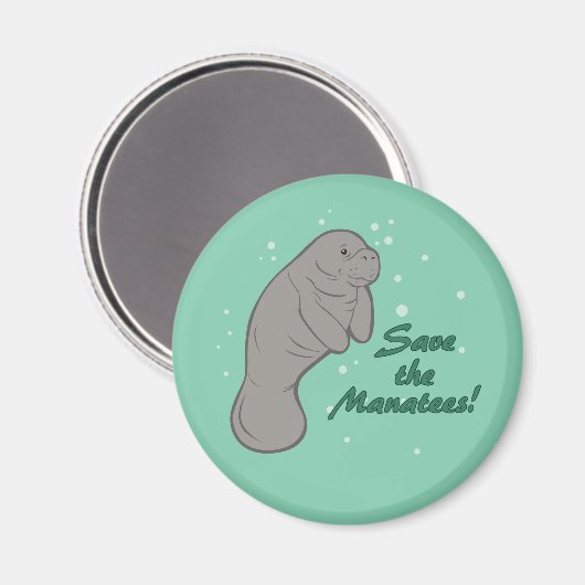 Rett die Manatees! Magnet (Vorderseite/Rückseite)