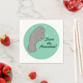 Rett die Manatees! Serviette (Beispiel)