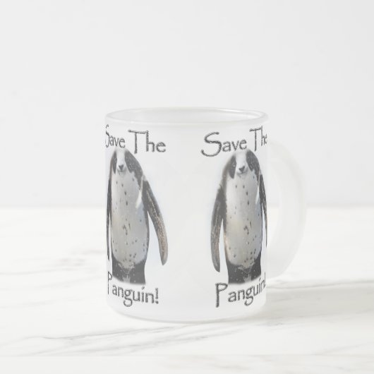 Rett die Panguin! Mattglastasse (VorderseiteRechts)