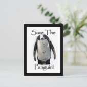 Rett die Panguin! Postkarte (Stehend Vorderseite)