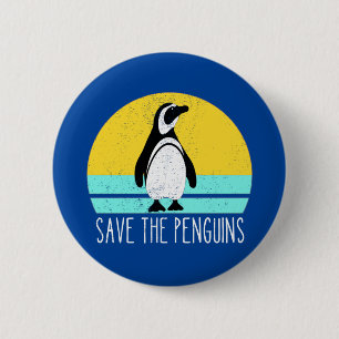 Rett die Pinguine Button