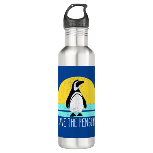 Rett die Pinguine Edelstahlflasche (Vorderseite)
