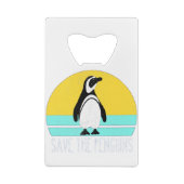 Rett die Pinguine Geldbeutel Flaschenöffner (Rückseite)