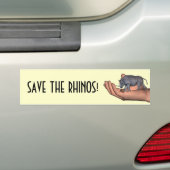 Rett die Rhinos! Autoaufkleber (Auf Auto)