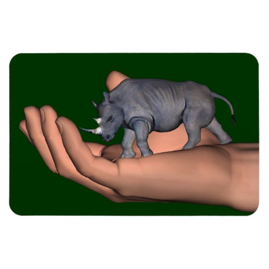 Rett die Rhinos! Magnet (Horizontal)