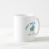 Rett die Schildkröten auf es roh Kaffeetasse (VorderseiteRechts)