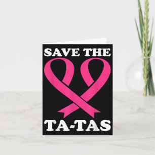 Rett die Ta-tas! Brustkrebs-Bewusstsein Karte