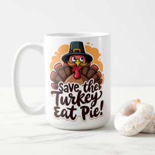 Rett die Türkei, isst Pie! Kaffeetasse