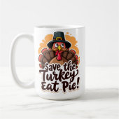Rett die Türkei, isst Pie! Kaffeetasse (Links)