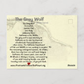 RETT DIE WOLVES ! - POSTKARTE (Rückseite)