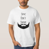 "Rett Don't Shave" Beard Awareness T - Shirt (Vorderseite)