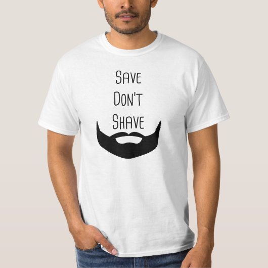 "Rett Don't Shave" Beard Awareness T - Shirt (Vorderseite)