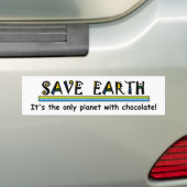 Rett Earth - Es ist der einzige Planet mit Schokol Autoaufkleber (Auf Auto)