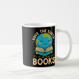 Rett Earth Es ist nur Planet mit dem Buchleser Ear Kaffeetasse