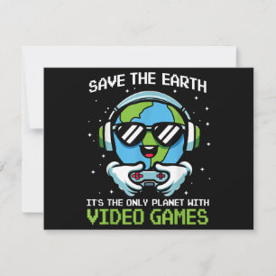 Rett Earth Gamer Design - Funny Earth Day Video Ga