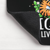 Rett Earth Tiger Design - Funny Animal Earth Day Mousepad (Ecke)