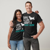 Rett ein Leben adoptiere einen Hunde-Rescue-Basset T-Shirt (Unisex)