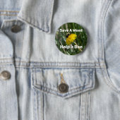 Rett ein Unkraut, hilf einer Biene Button (Beispiel)
