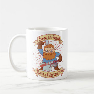 Rett einen Anvil Bang a Blacksmith Kaffeetasse