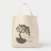 Rett einen Baum! Tree Art Shopping Bag Tragetasche (Vorne)