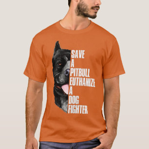 Rett einen Pitbull Euthanize A Dog Fighter Zip Hoo T-Shirt