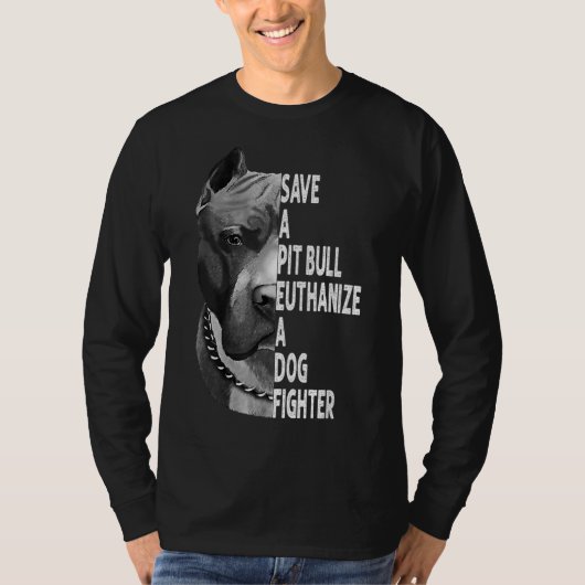 Rett einen Pitbull Euthanize Ein Hundekämpfer Funn T-Shirt (Vorderseite)
