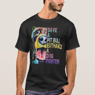 Rett einen Pitbull Euthanize einen Hundekämpfer T-Shirt