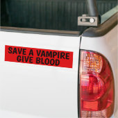 RETT einen VAMPIRE. GEBEN SIE BLUT. Autoaufkleber (Auf Lkw)