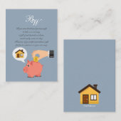 Rett einer Hausanschlusskarte Begleitkarte (Vorne/Hinten)