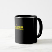 Rett einer Sicherung und eines elektrischen Funny Tasse (VorderseiteRechts)