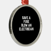 Rett einer Sicherung und eines elektrischen Lustig Ornament Aus Metall (Rechts)